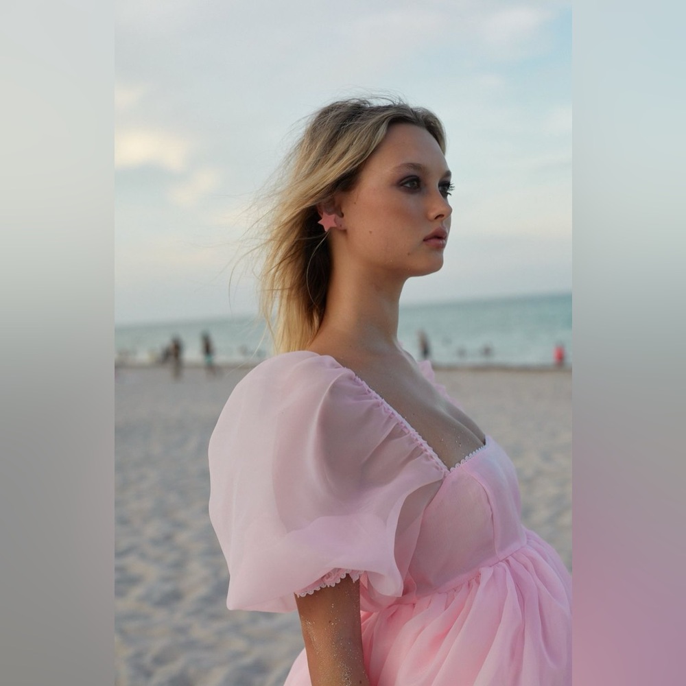 NWT Selkie The Pink Porcelain Puff Gown - Picture 8 of 13